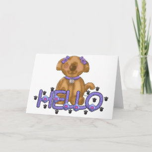 Carte Hello Doggie