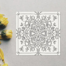 Hello Spring : Page Coloriage inspirée de la natur