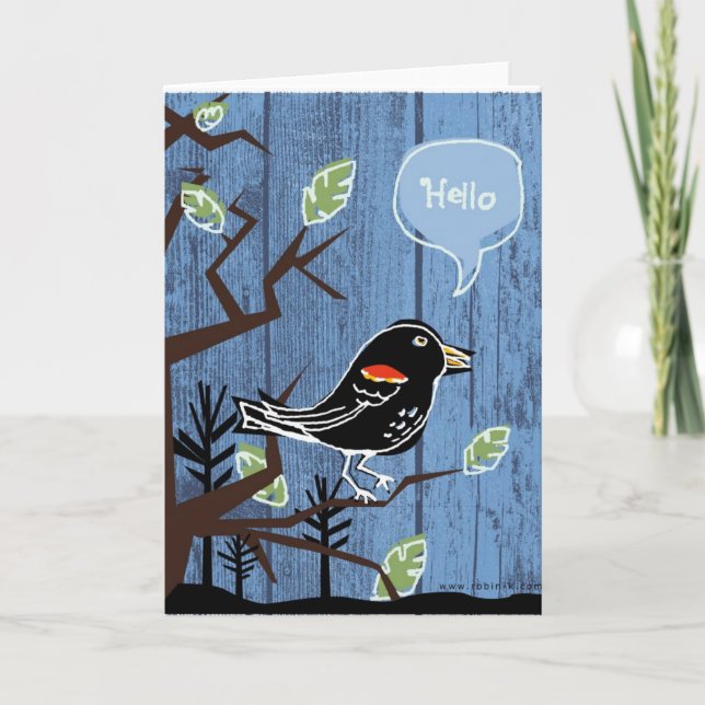Carte Helloblackbird (Devant)