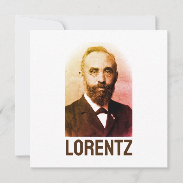 Carte Hendrik Lorentz (Devant)