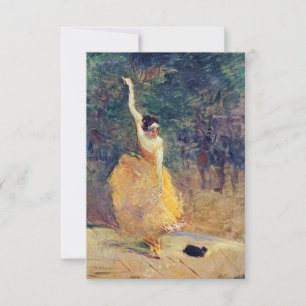 Carte Henri De Toulouse Lautrec - La danseuse espagnole