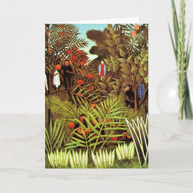 Carte Henri Rousseau - Paysage exotique (Devant)