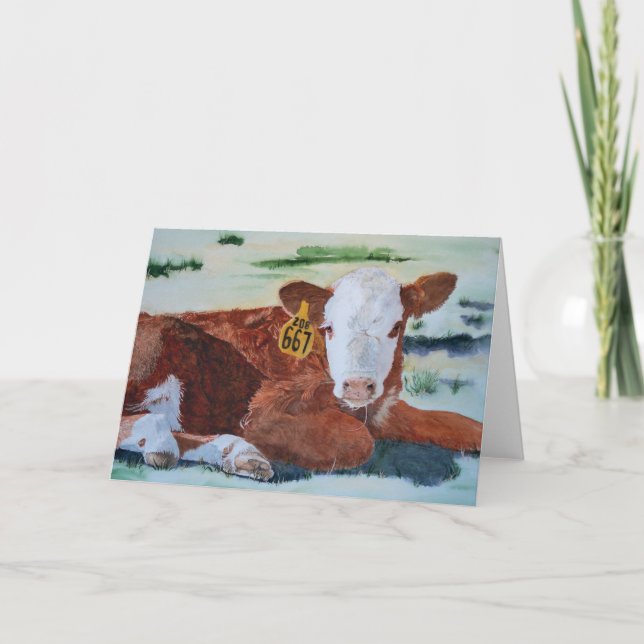 Carte Hereford Calf (Devant)