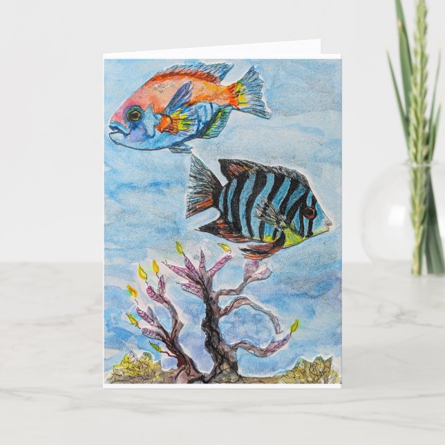 Carte Here's Fishing You a Happy Birthday! (Devant)