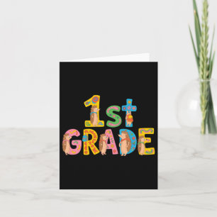 Carte Hérisson Drôle Première Année Scolaire Rentree Des