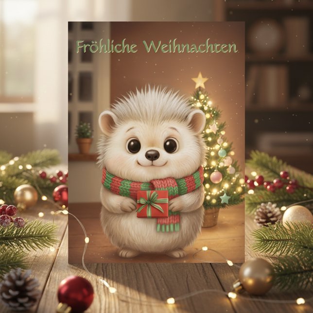 Carte Hérisson moelleux avec magie de cadeau (Créateur téléchargé)