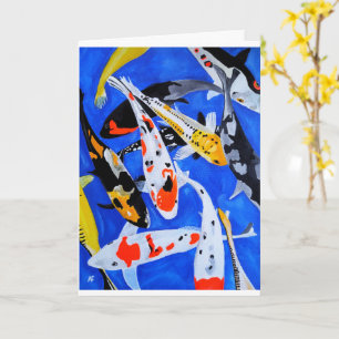 Carte Héritage de la peinture japonaise de carpes koï pa