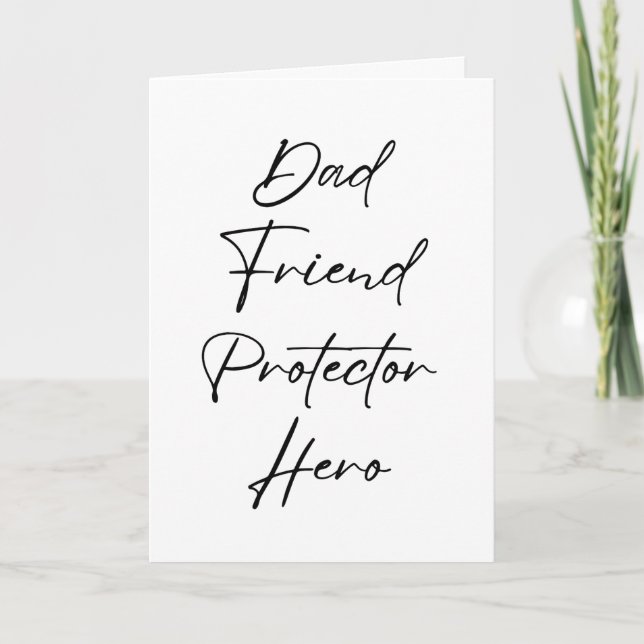 Carte Hero Protector Papa Friend (Devant)