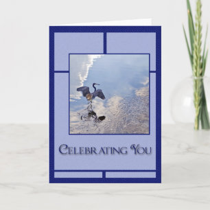 Carte Héron de grand bleu