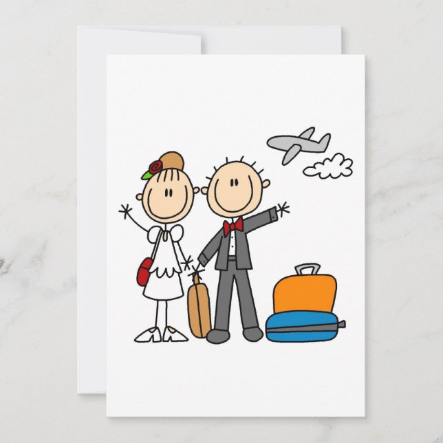 Carte Heure de lune de miel pour la mariée et la chambre (Devant)