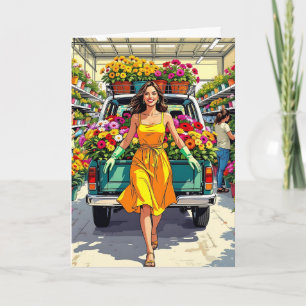 Carte Heure d'Humour du printemps pour les Plantes Shopp