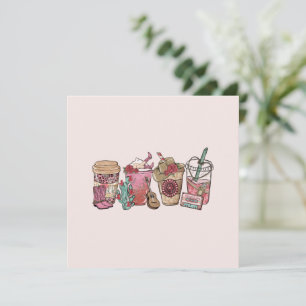 Carte Heure du café Cowboy