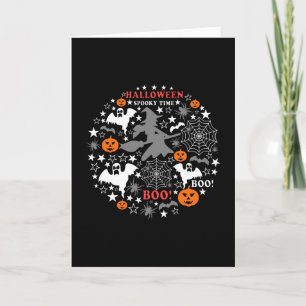 Carte Heure Éffrayante Halloween