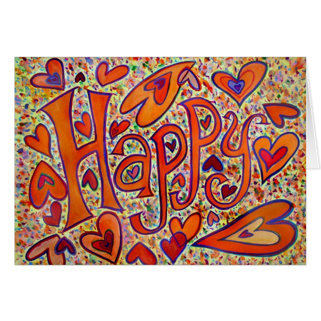Carte heureuse (Devant horizontal)