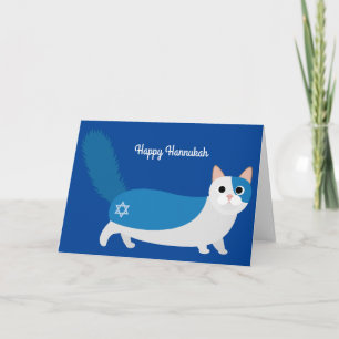 Carte heureuse de chat de Hanoukka Kitty