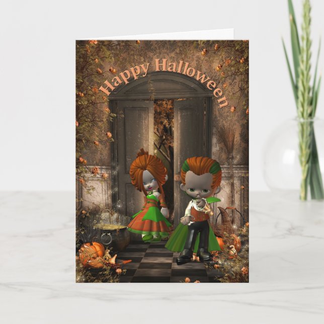 Carte heureuse de Halloween-Anniversaire (Devant)