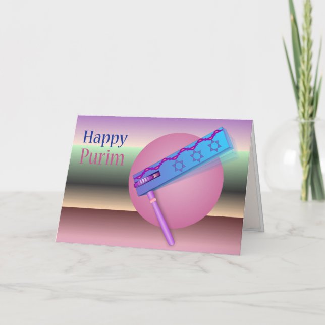 Carte heureuse de Purim (Devant)