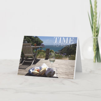 Carte heureuse de vacances/retraite