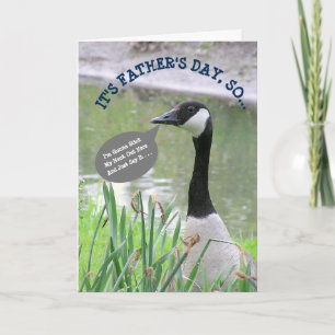 CARTE HEUREUSE FÊTE DES PÈRES/MON PÈRE NUMERO UNO/GOOSE 
