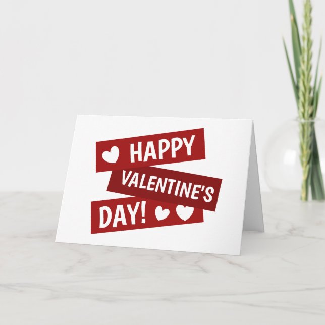 Carte Heureuse Sainte-Valentin (Devant)