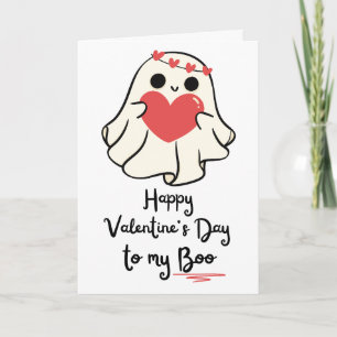 Carte Heureuse Sainte-Valentin À Mon Boo Plié