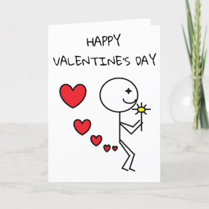 Carte Heureuse Sainte-Valentin amusante