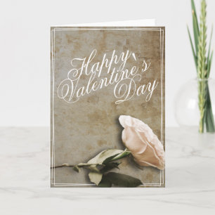 Carte Heureuse Sainte-Valentin avec Rose