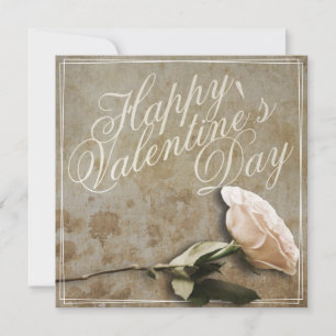 Carte Heureuse Sainte-Valentin avec Rose