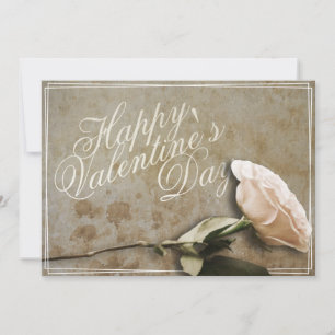 Carte Heureuse Sainte-Valentin avec Rose