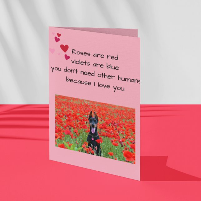 Carte Heureuse Sainte-Valentin De L'Amoureux des chiens  (Créateur téléchargé)