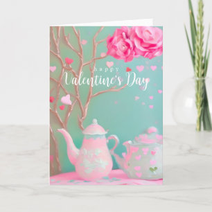 Carte Heureuse Sainte-Valentin d'inspiration franç