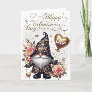 Carte Heureuse Sainte-Valentin Gnome