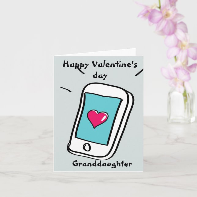 Carte Heureuse Sainte-Valentin Grandgirl (Orchidée)