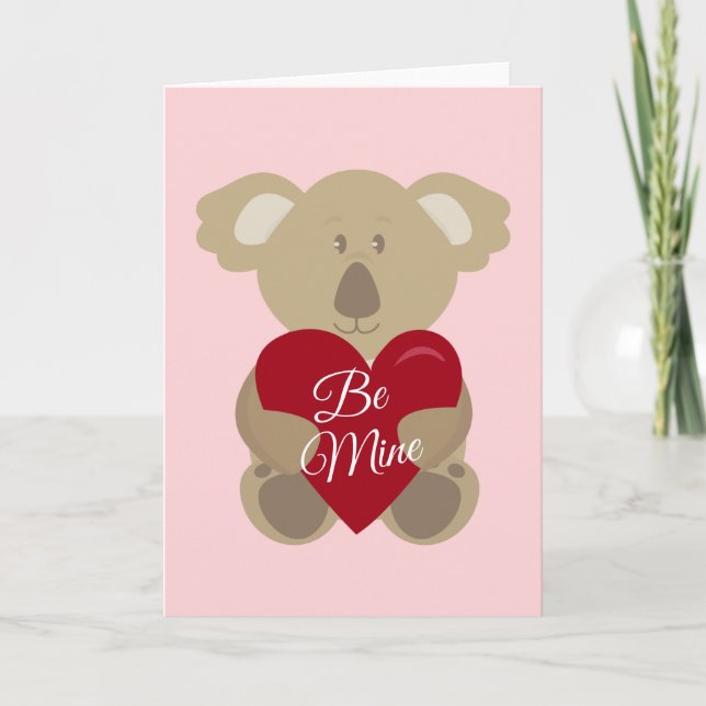Carte Heureuse Sainte-Valentin | Koala Love (Devant)