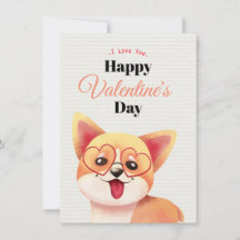 Carte Heureuse Sainte-Valentin mignonne
