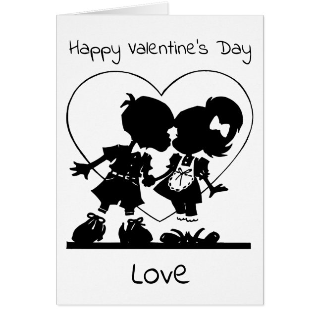 Carte Heureuse Sainte-Valentin personnalisée (Devant)