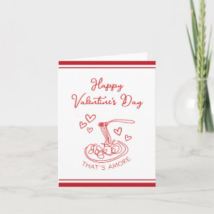 Carte Heureuse Sainte-Valentin simple qui est plus rouge