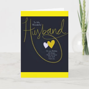 CARTE HEUREUX ***1ER ANNIVERSAIRE*** À MON MARI