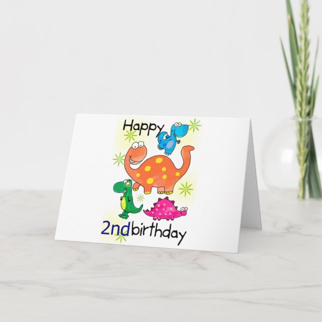 Carte HEUREUX ***2ème*** ANNIVERSAIRE (Devant)