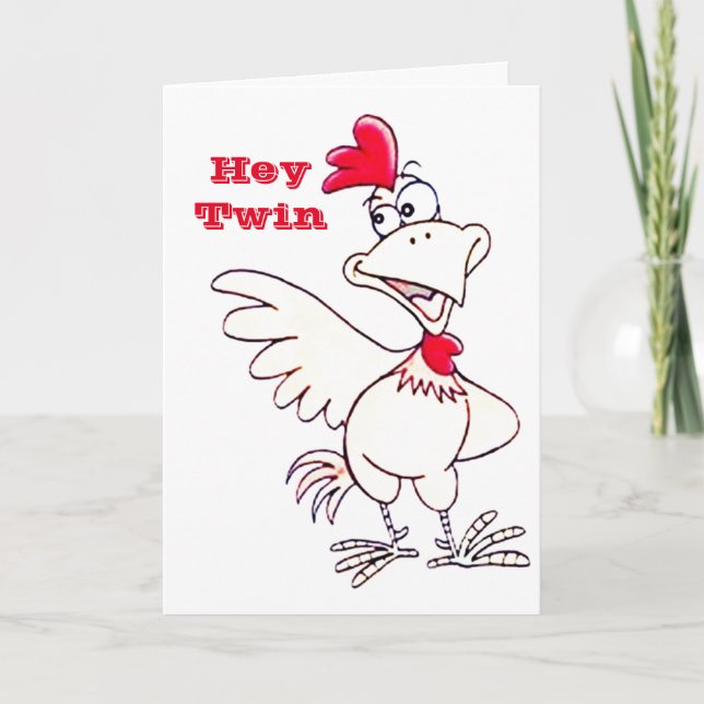 Carte HEUREUX "40e ANNIVERSAIRE" À MON **TWIN** (Devant)