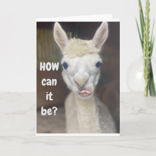 Carte "HEUREUX 40ème anniversaire" de LARGE LAMA