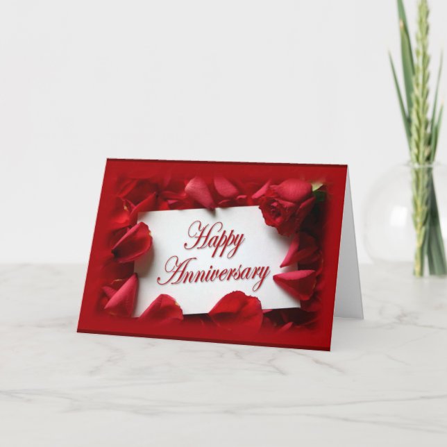CARTE HEUREUX **ANNIVERSAIRE*** À MON MARI OU À MA FEMME (Devant)