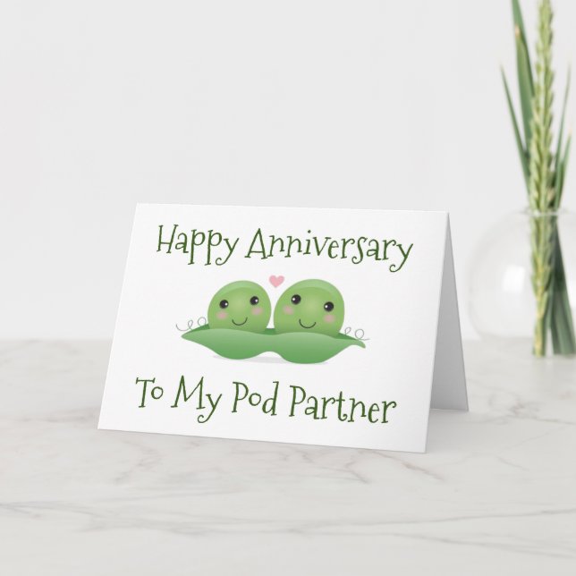 CARTE **HEUREUX ANNIVERSAIRE** À MON "PARTENAIRE POD" (Devant)