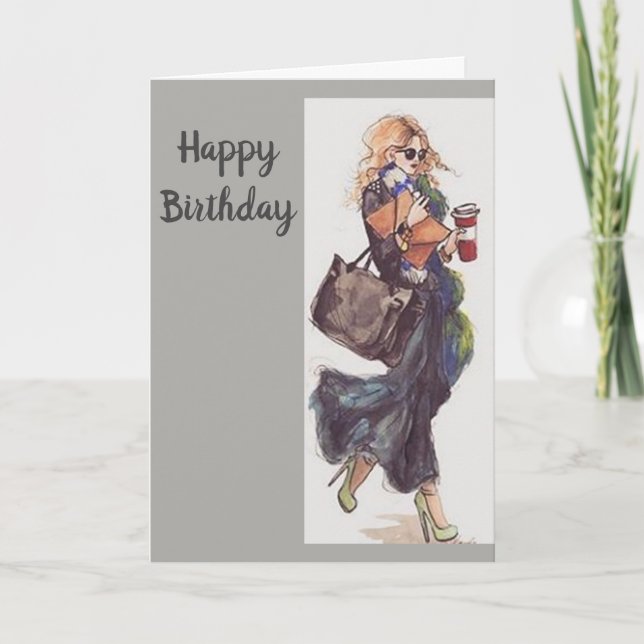 CARTE HEUREUX ANNIVERSAIRE À ***UNE FEMME TRÈS SPÉCIALE* (Devant)