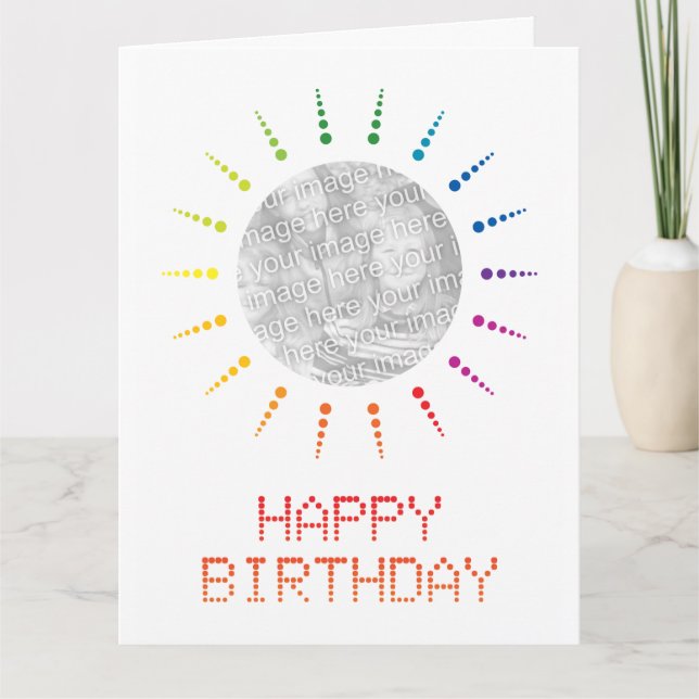 Carte heureux anniversaire (brightBurst) (Devant)