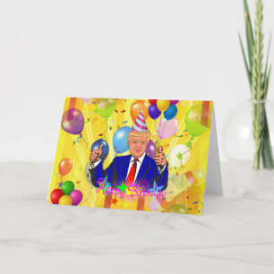 Carte heureux anniversaire donald trump