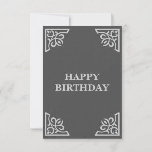 Carte heureux anniversaire (élégantGreys)