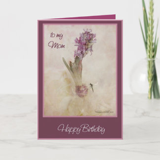 Carte heureux anniversaire maman hyacinth et dragon mouc
