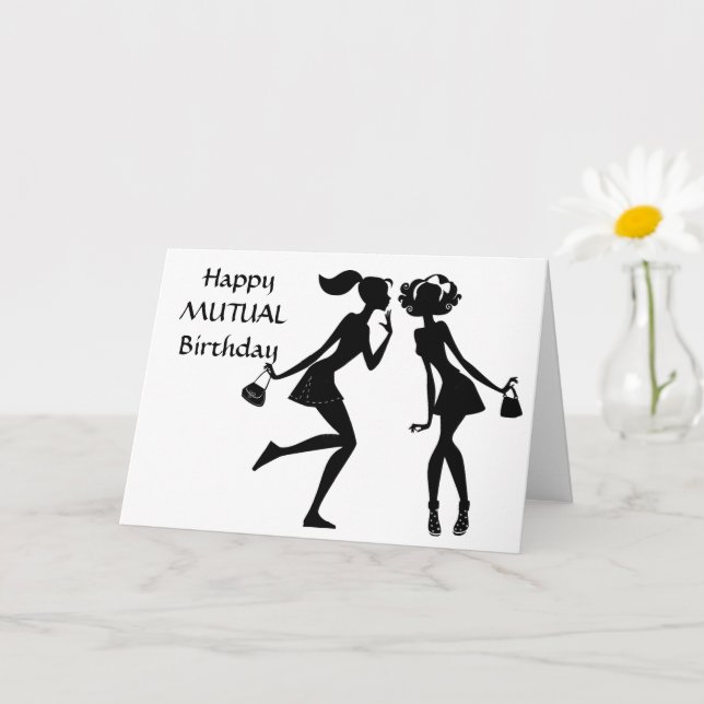 CARTE HEUREUX **ANNIVERSAIRE MUTUEL*** À VOUS! (Petite plante)
