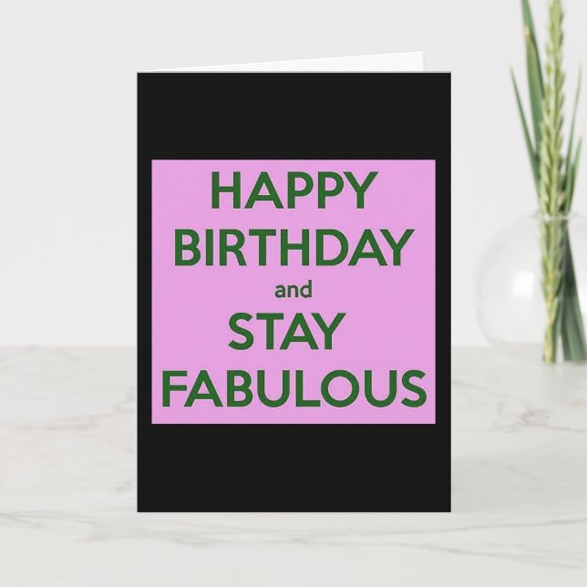 CARTE HEUREUX ANNIVERSAIRE/RESTE FABULEUX-AMOUREUX VOUS  (Devant)
